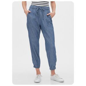 GAP Blue Chambray Joggers